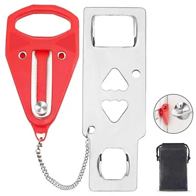 Portable Door Lock Security Device For Travel Home Hotel Living Motel Dorm • $8.85