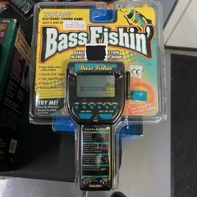 Takani Bass Fishing Handheld Electronic Game RARE VINTAGE SEALED • $27.99