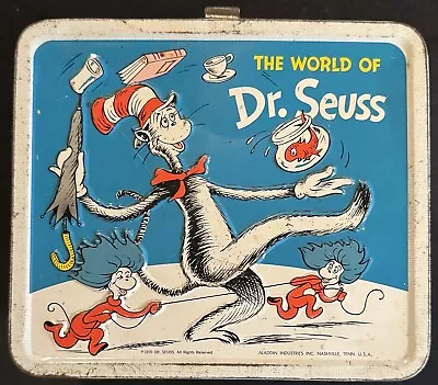 Vintage Dr. Seuss Metal Lunch Box Aladdin No Thermos • $69.99