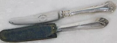 Antique Raadvad Denmark Silver .835 Dessert Fruit Knife Pair 5  • $19.99