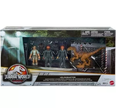 🦖Jurassic World Legacy Collection Velociraptor Containment Chaos Pack Set 🦖 • $34.99