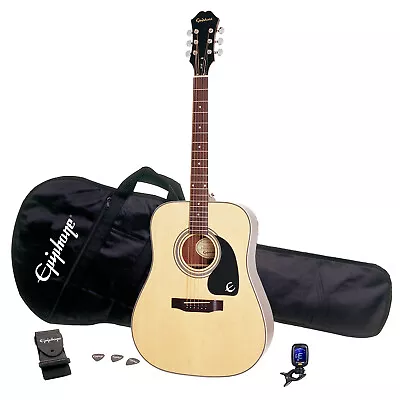 Epiphone Acoustic Guitar Player Pack Ppgr-ea9t • $319