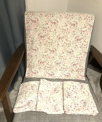 4 X Cath Kidston Rosali Ikea Dirsy Paisley Floral Pillowcases Fabric As18 • £29.99