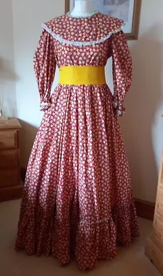 Edwardian Style Red & Yellow Floral Costume 38  Bust • £35