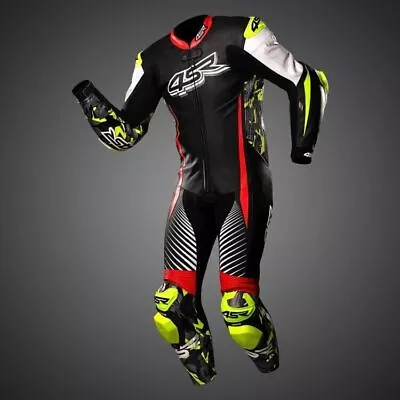 Men's 4SR MotoGP Cowhide Leather Motorcycle Racing Motorbike Track Riding Suit • $273.99