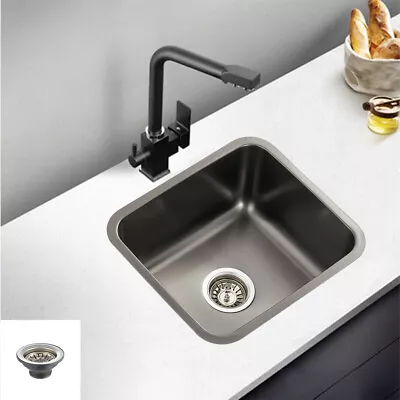 Nano Coated Stainless Steel Kitchen Sink Laundry Sinks Camper Caravan 340x310mm • $89.90