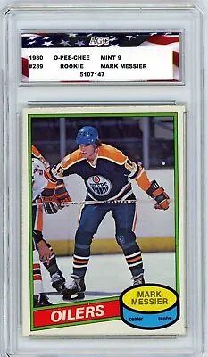 1980 O-Pee-Chee #289 Mark Messier Rookie AGC 9 Mint Edmonton Oilers • $449.99