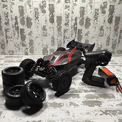 ARA8606V5 Arrma Typhon 6S BLX Brushless RTR 1/8 4WD RC Buggy Red / Black 2021 V5 • $249.99