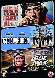Twelve O' Clock High/633 Squadron/The Blue Max DVD (2009) Gregory Peck King • £3.48