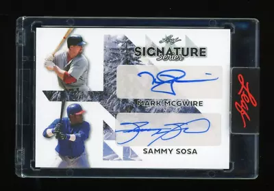 1/1 2023 Leaf Signature Series Sammy Sosa/Mark McGwire Dual Auto Autograph • $102.50