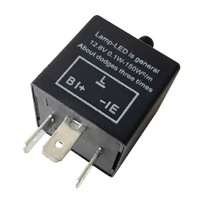 3-Pin LED Flasher Relay Turn Signal Adjustable LED Lights Flashing Relay Switch • $9.46