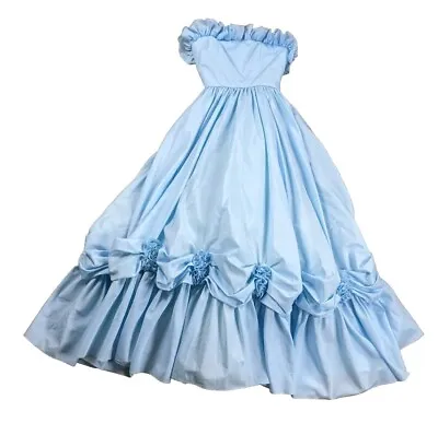 $79.95 • Buy Vintage Mike Benet Cinderella Prom Dress Ruffles Full Skirt