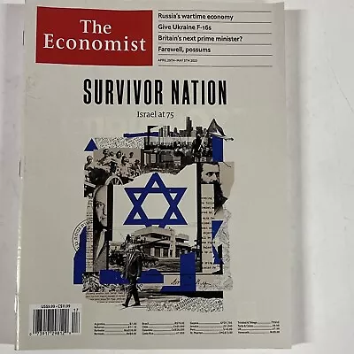 The Economist Magazine April 29 / May 5 2023 Survivor Nation Israel At 75 • $9.99