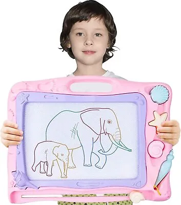 £15.99 • Buy Large Magnetic Drawing Board For Kids Erasable Colourful Scribble Writing Board 