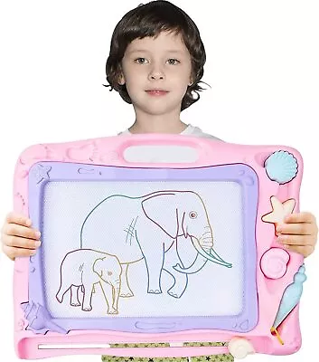 Large Magnetic Drawing Board For Kids Erasable Colourful Scribble Writing Board  • £15.99