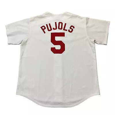 Vintage Majestic MLB St. Louis Cardinals Albert Pujols #5 Jersey Adult Size XL • $75