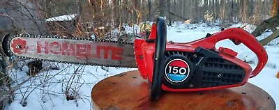 Vintage Homelite 150 Automatic Chainsaw NO START Good Compression Very Clean • $79