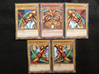 £13.80 • Buy Yu-gi-oh Set Of 5 Ldk2 Exodia The Forbidden One Cards Mint