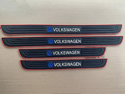 4Pcs Black Door Scuff Sill Cover Panel Step Protector For Volkswagen Accessories • $14.88