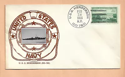 $5.73 • Buy U.s.s. Henderson Feb 12,1955 Crosby Naval Cover