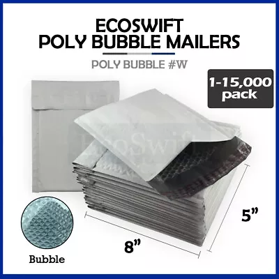 1-15000 #000 4x8  EcoSwift  Poly Bubble Padded Envelopes 5 X 8 ~ X-Wide Mailers • $13.99