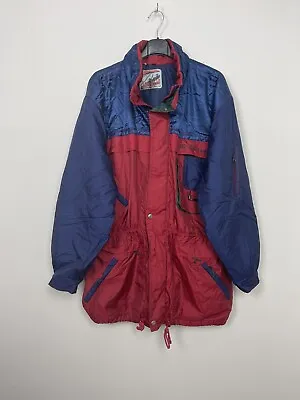 Ivalo By Ad Vtg Colourful Ski Snow Mountain Hiking Winter Mens Jacket Coat Large • $27.34