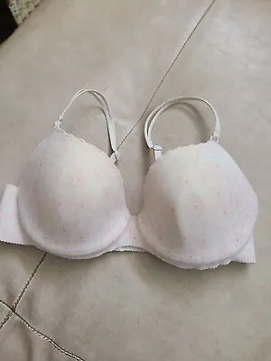 Victoria's Secret Push Up Bra Size 34C Angels Secret Embrace Cream Bra • $12