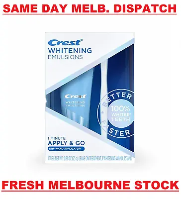 $89.95 • Buy Crest Teeth Whitening Emulsions Gel Express White Bleaching Kit Applicator Pen