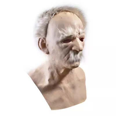 Realistic Latex Face Mask Halloween Cosplay Old Man Costume Disguise Fancy Dress • $20.36