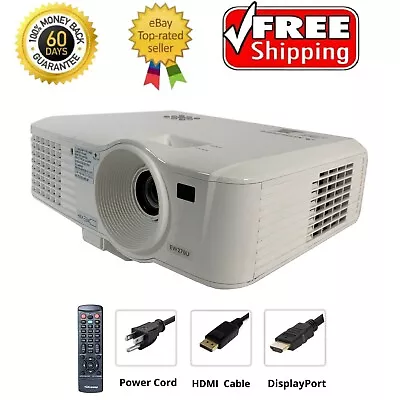 Mitsubishi EW270U DLP Projector 2600 ANSI HD 1080P - DisplayPort To HDMI Bundle • $120.49