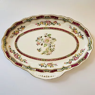 Grindley Royal Petal Marlborough Biscuit Plate  Connaught  Made In England 26cm. • $22