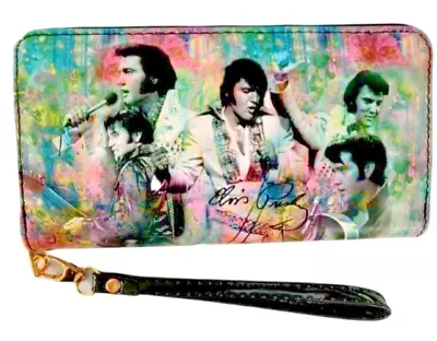 Elvis Presley Wallet 7.5 X4  - Zippered -Licensed Signature Product **NEW** • $19.98