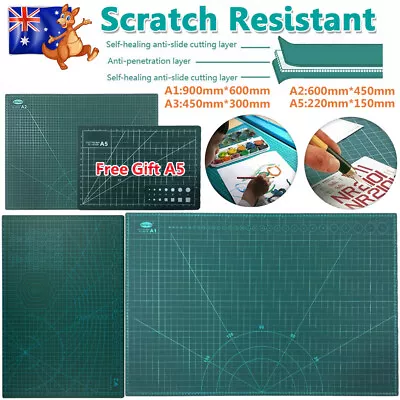 Large Thick Cutting Mat A1 A2 A3 Self Healing Double-Side Art Craft Local Stock • $11.99