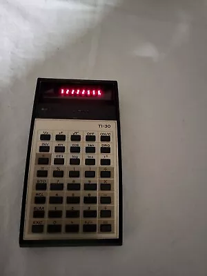 Vintage Texas Instruments Ti-30 Calculator Tested Works With Original Case • $12.99