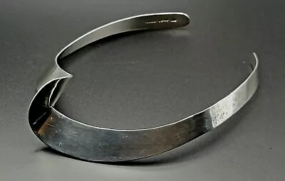 Vintage Sterling Silver Modernist Collar Choker Necklace Mexico 925 • $129.99
