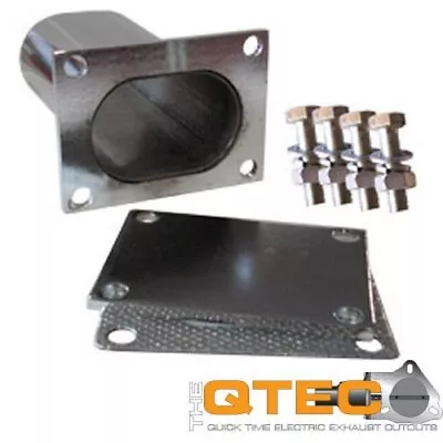 QTP 3in Weld-On QTEC Low Profile Conncetion Oval Tube Kit • $87.50
