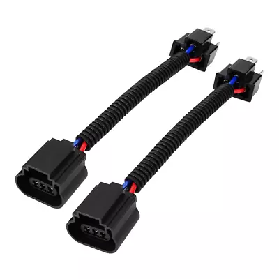 2pcs H4 Male To H13 Female Connector Pigtail Wire Wiring Harness Adapters For • $10.54