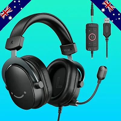 Gaming Headset Headphones W/ Mic 7.1 Surround Sound Aux PC Ps5 Ps4 Xbox Switch  • $87.95