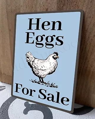 Hen Eggs For Sale Vintage Style New Metal Sign For Farm Drive Garden Gate • £4.95