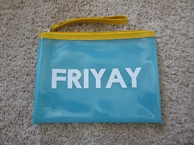 Macy's Friyay Blue Makeup Cosmetic Bag • $4.99