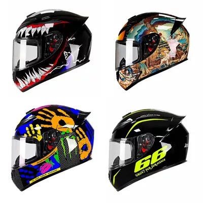 Motorcycle Helmet DOT ECE Approved Men's Women's Full Face Motocross Racing Gift • $89.99