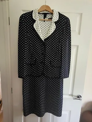 £130 • Buy Luisa Spagnoli  Dress Suit/mother Of The Bride Spotted Large