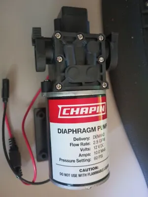 $75 • Buy Chapin 302961 Diaphragm Pump 12V DC 2.5 GPM