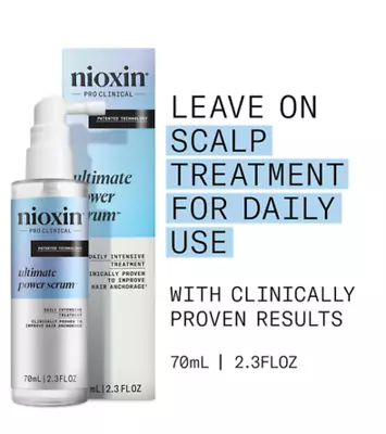 Nioxin Ultimate Power Serum 2.3 Oz Leave On Scalp Treatment For Daily Use • $33.99