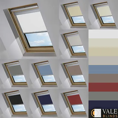 Blackout Skylight Blinds For Fakro Windows In 10 Colours Vale Model • £54.96