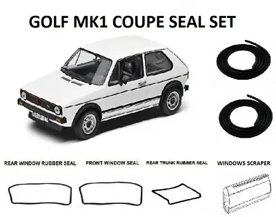 For Volkswagen Golf 1 MK1 GTI COUPE WindowsTrunk Rubber Seals Gaskets 1976-1987 • $153.81