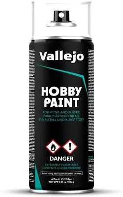 Vallejo White Basic Primer 400ml Spray - Hobby And Model Enamel Paint - #28010 • $19.99