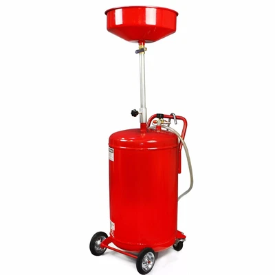 $154.95 • Buy XtremepowerUS Oil Drain Pan Portable 20 Gallon Waste Air Operated Drainer