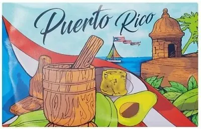 Set Of 4 Puerto Rico Kitchen Dinning And Bar Placemat Set - Pilon Mofongo Design • $13.75