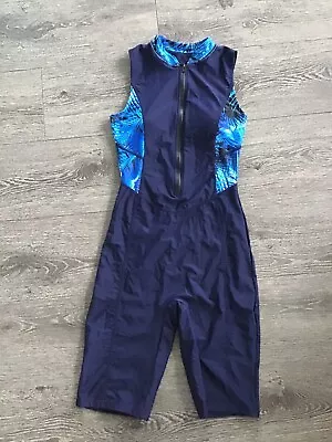 Ecupper Zip Front Swimsuit  Sleeveless Knee Length Size M • £12